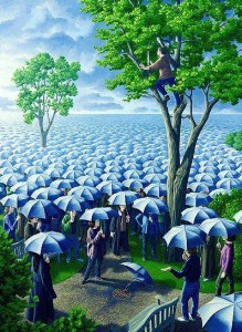 Meer Regenschirme