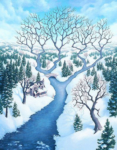 Fluss-Äste oder Baum-Äste? Flussäste oder Baumäste?