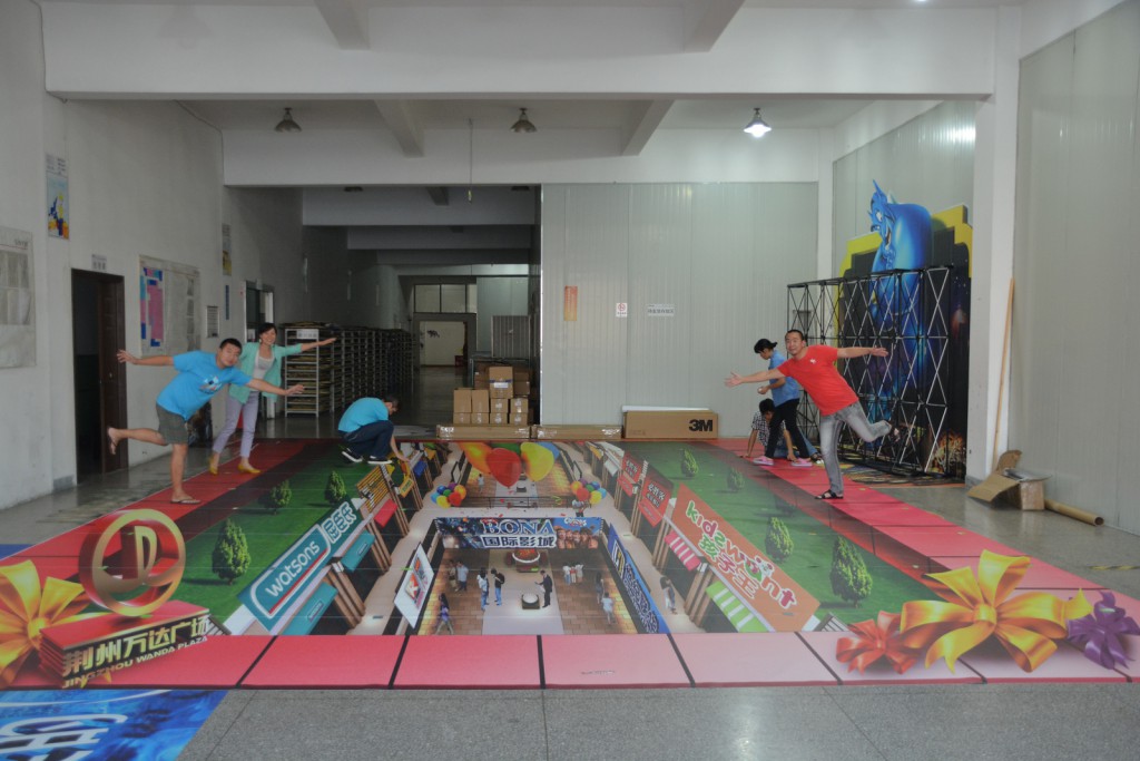 3D Floor Sticker Design