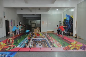 3D Floor Sticker Design