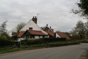 Optical illusion house in Belchford