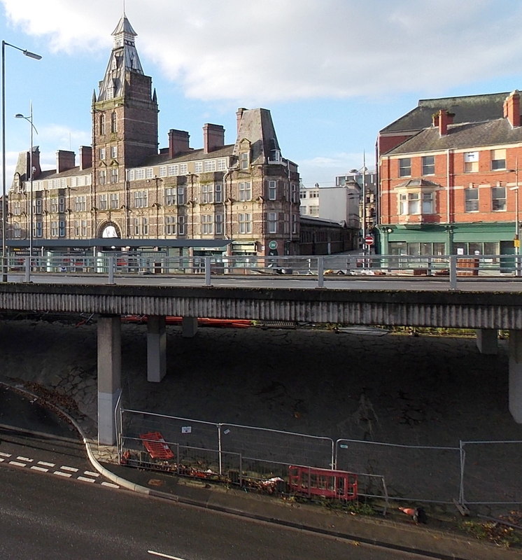 Optical illusion in central Newport